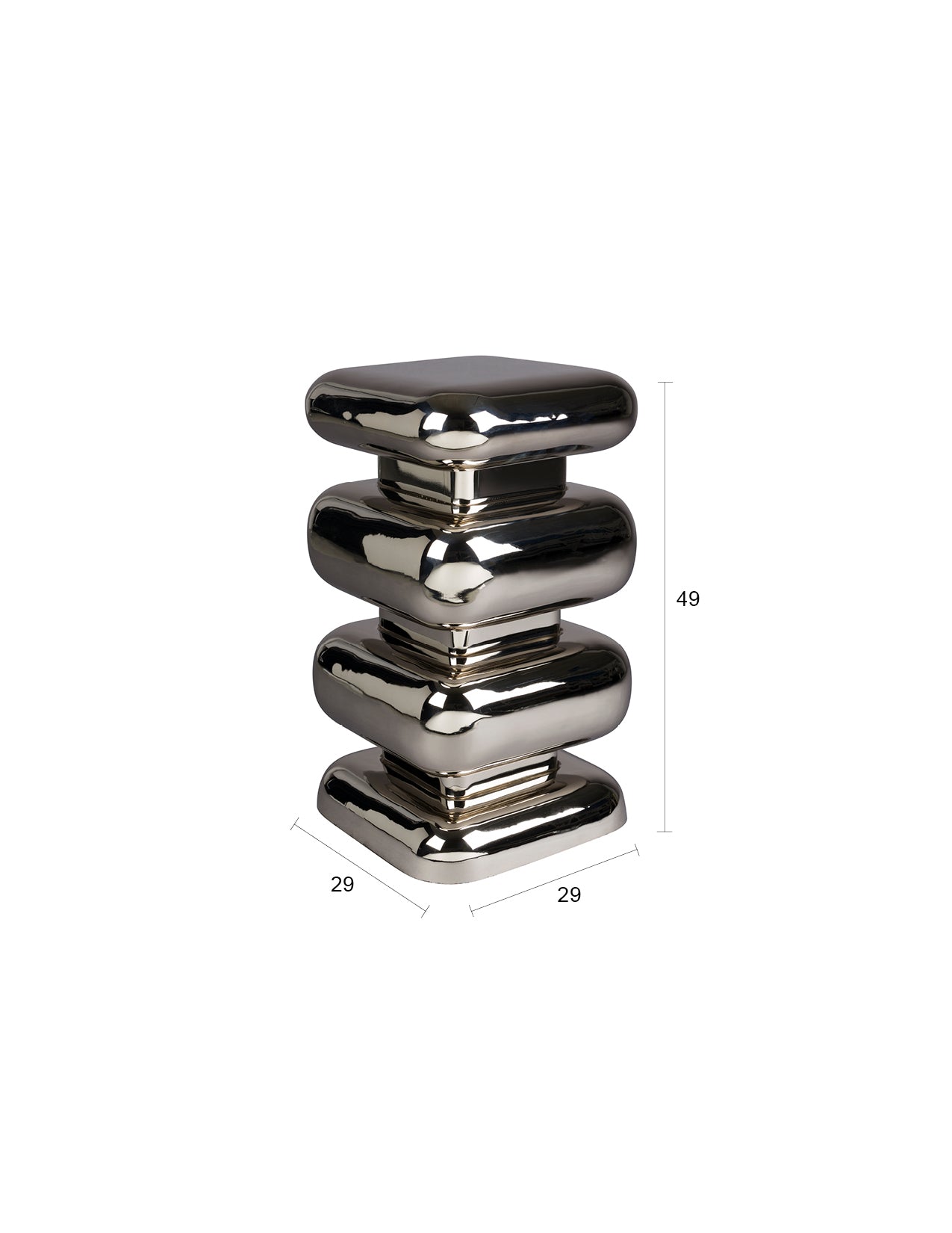 Beistelltisch - STOOL STUBBY - chrome
