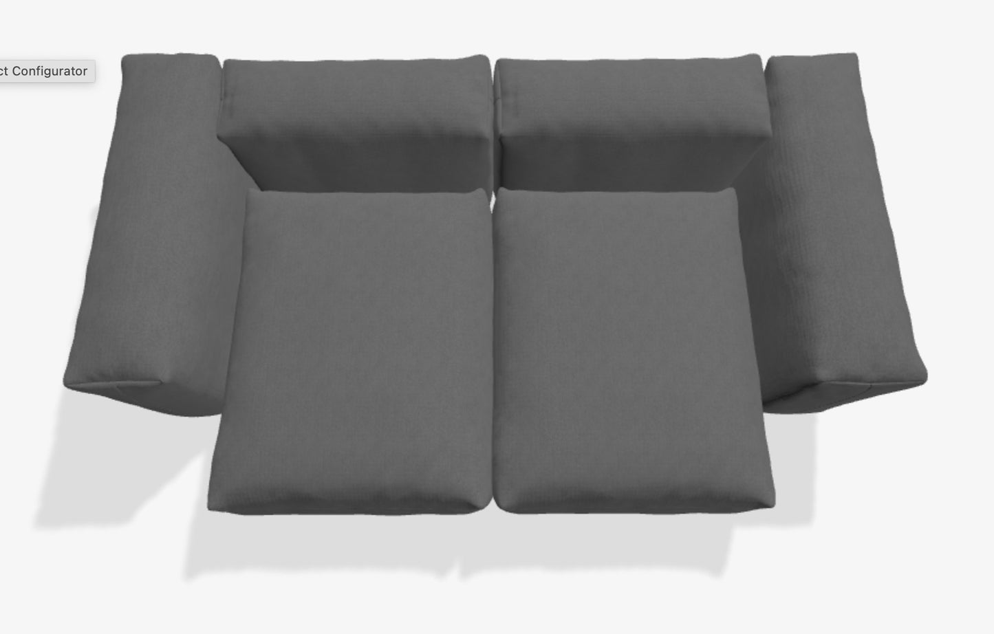 Zweisitzer Medium - Knit Dark Grey - sofort lieferbar