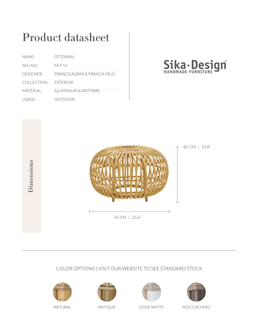 Outdoor Hocker - OTTOMAN