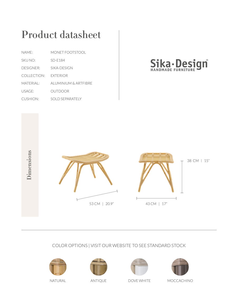 Sika-Design - Outdoor Hocker - MONET