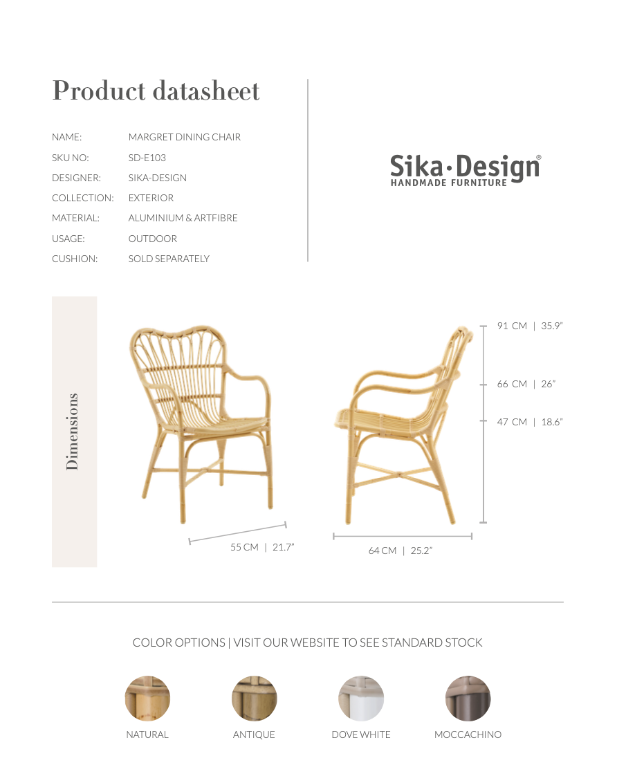 Sika-Design - Outdoor Stuhl - MARGRET