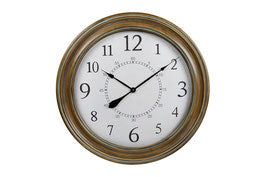 Wanduhr - Big-Wood - Holz - Vintage