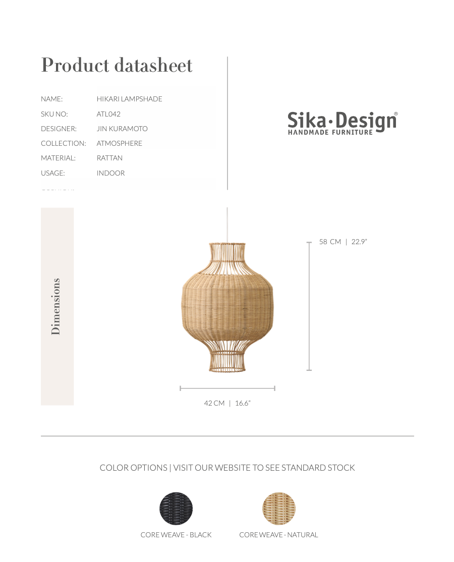 Sika-Design - Hängelampe - HIKARI