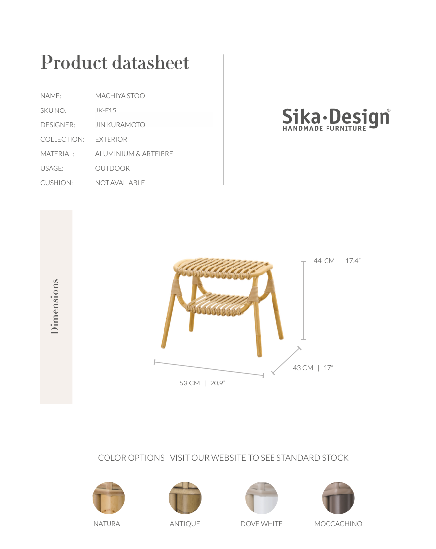 Sika-Design - Outdoor Hocker - MACHIYA
