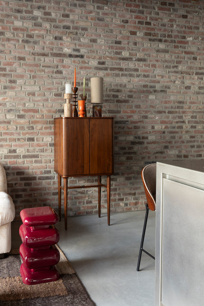 Beistelltisch - STOOL STUBBY - bordeaux