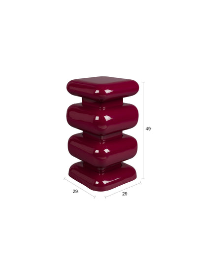 Beistelltisch - STOOL STUBBY - bordeaux