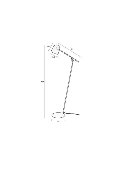 Stehlampe - LAU - schwarz