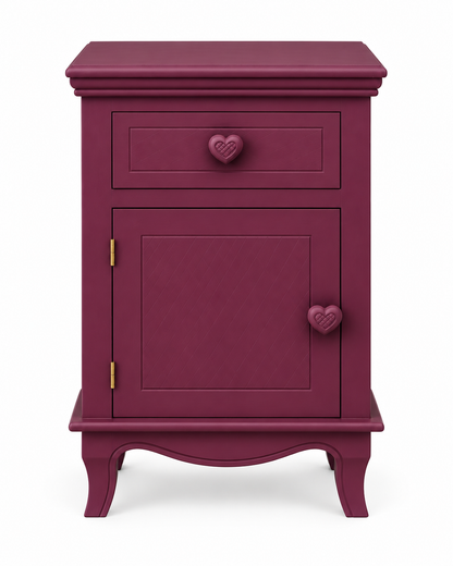 Nachtschrank - CARLA - plum