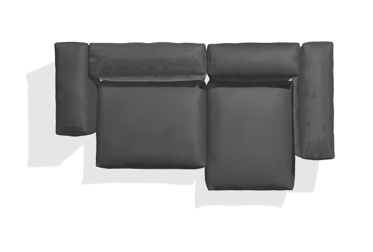 Zweisitzer Medium - Knit Dark Grey - sofort lieferbar