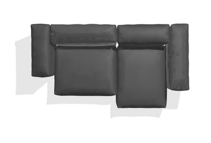 Zweisitzer Medium - Knit Dark Grey - sofort lieferbar