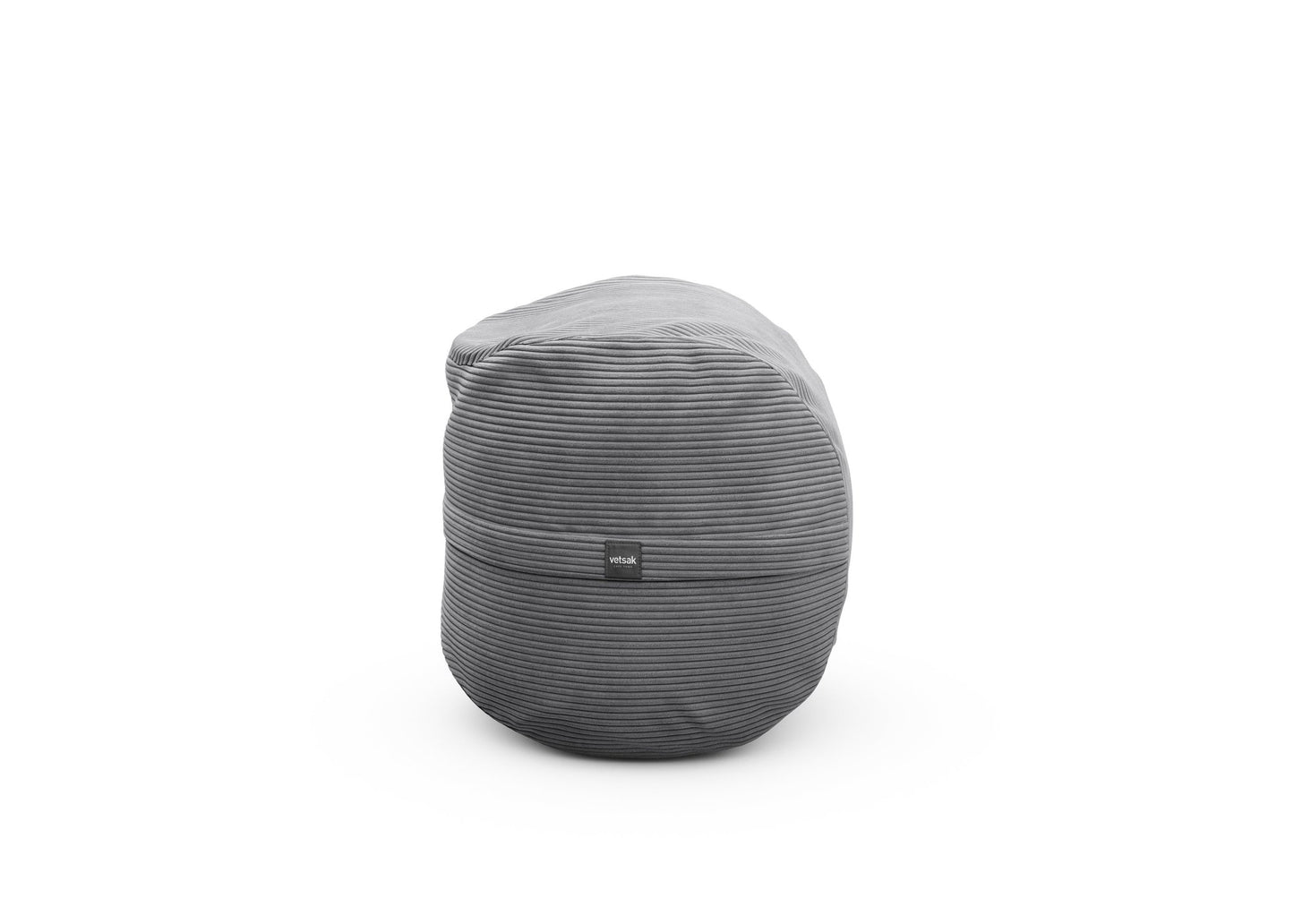 Footsak - Cord Velour - light grey