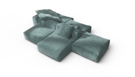 Sofa Set 09 - Cord Velour