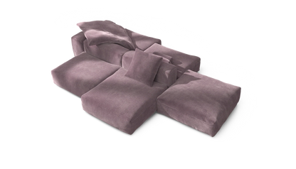 Sofa Set 09 - Cord Velour