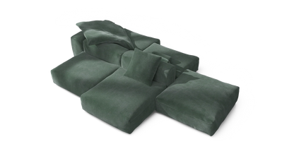 Sofa Set 09 - Cord Velour