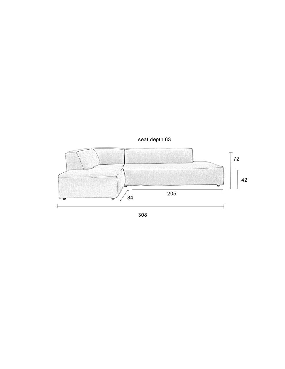 Ecksofa - FAT FREDDY