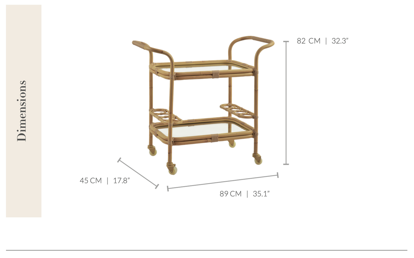 Sika-Design - Outdoor Barwagen - CARLO