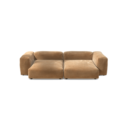Sofa Set 02 XLarge - Cord Velour - Camel - sofort lieferbar