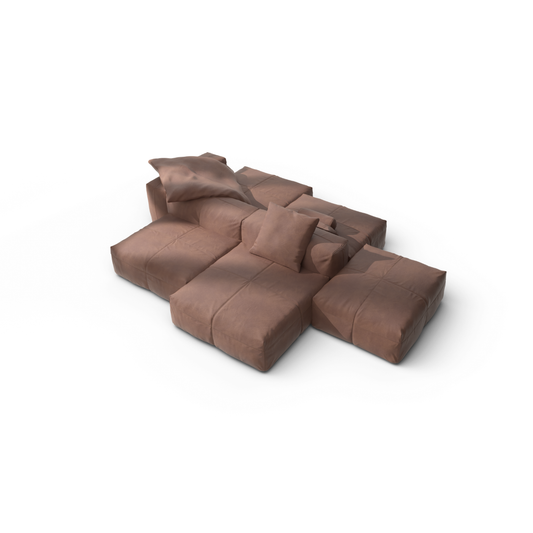 Sofa Set 09 - Leather