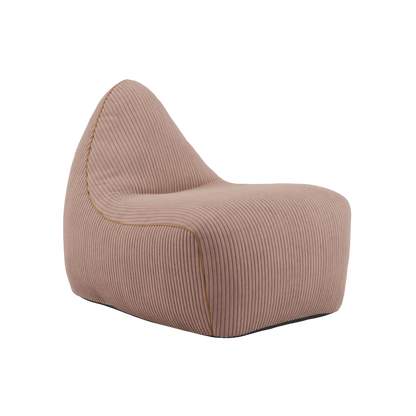 SET Beanbag & Pouf - Cord - Rose