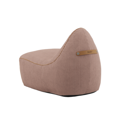 SET Beanbag & Pouf - Cord - Rose
