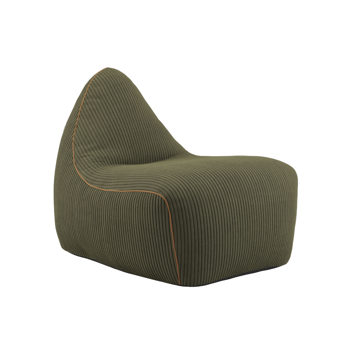 SET Beanbag & Pouf - Cord - Olive