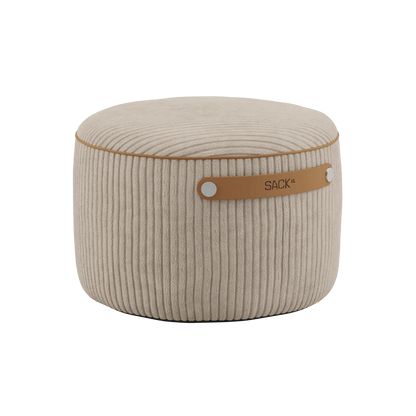SET Beanbag & Pouf - Cord - Beige