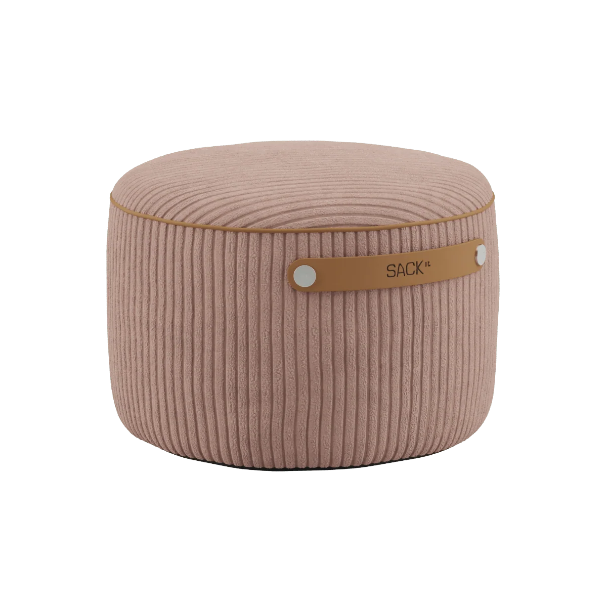 SET Beanbag & Pouf - Cord - Rose