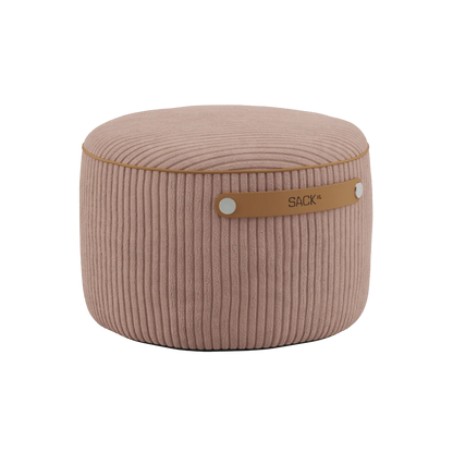 SET Beanbag & Pouf - Cord - Rose