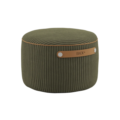 SET Beanbag & Pouf - Cord - Olive