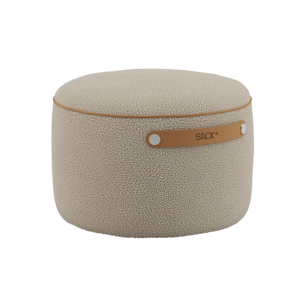 SET Beanbag & Pouf - Teddy - Beige