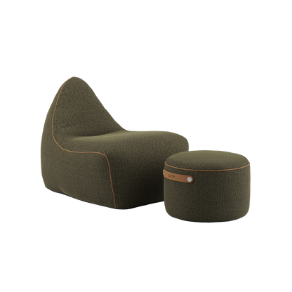 SET Beanbag & Pouf - Cosmo - Olive