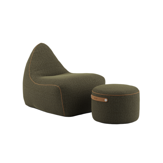 SET Beanbag & Pouf - Cosmo - Olive