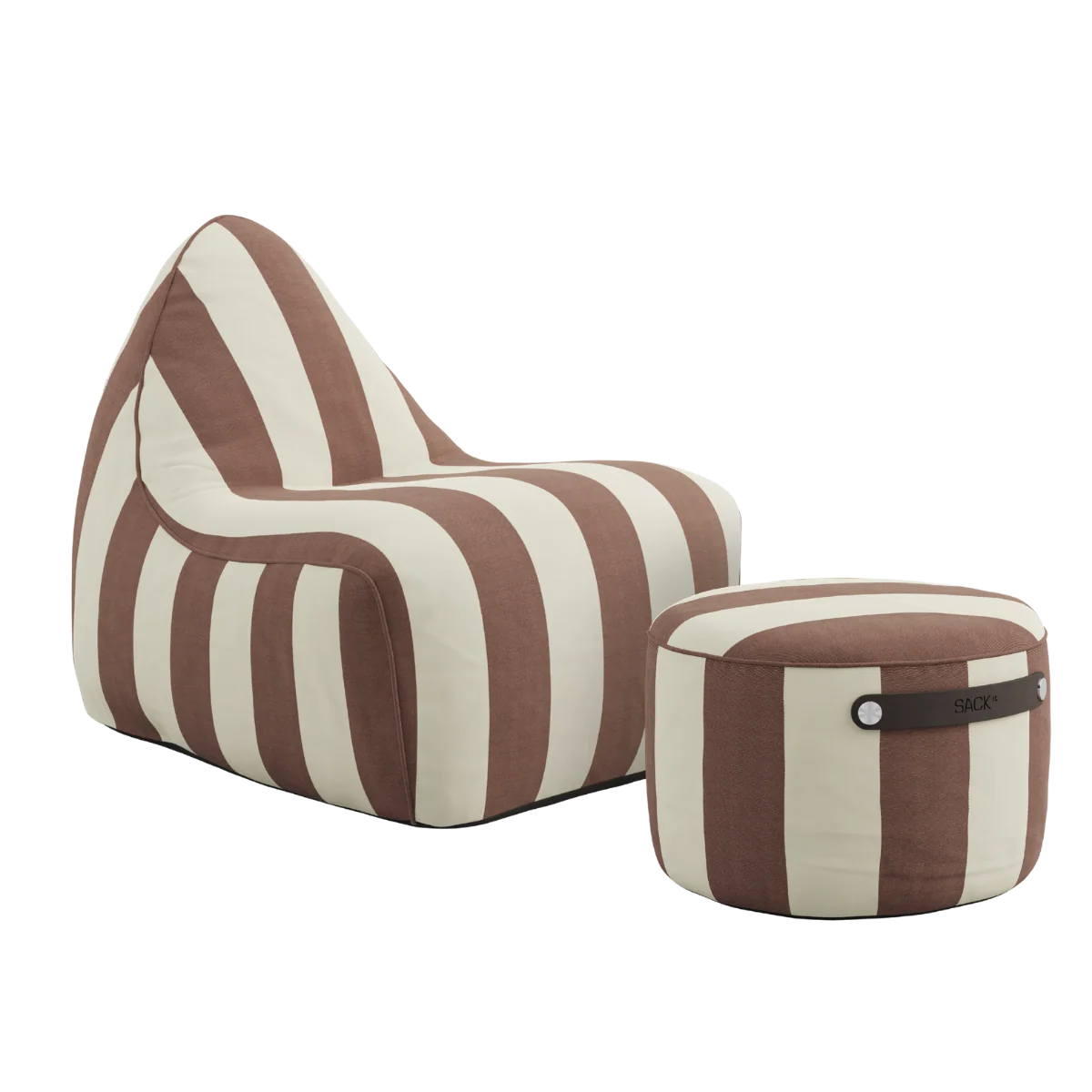 SET Beanbag & Pouf - Outdoor - Renesse - Chestnut