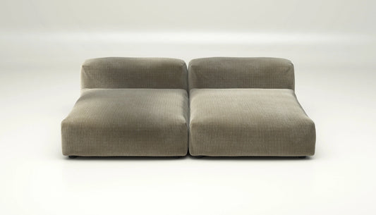 Sofa Set 01 XLarge - Cord Velour - Khaki