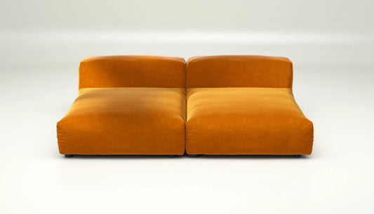 Sofa Set 01 XLarge - Suave - Orange Blaze