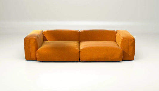 Sofa Set 02 Large - Suave - Orange Blaze