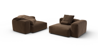 Sofa Set 02 Large - Pebble
