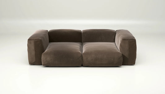 Sofa Set 02 Medium - Suave - Espresso - sofort lieferbar