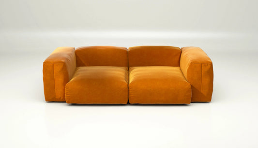 Sofa Set 02 Medium - Suave - Orange Blaze - sofort lieferbar