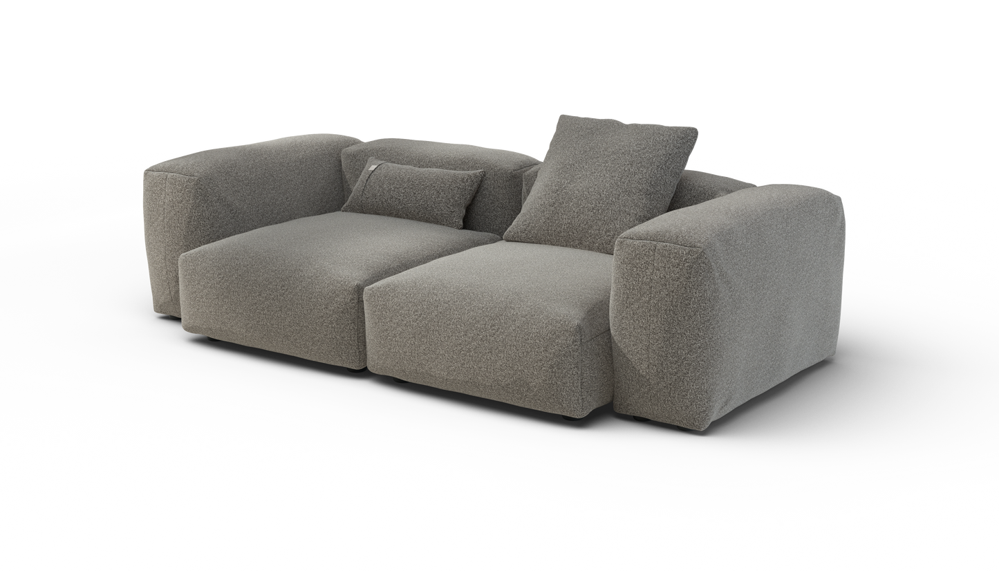 Sofa Set 02 Medium - Pebble