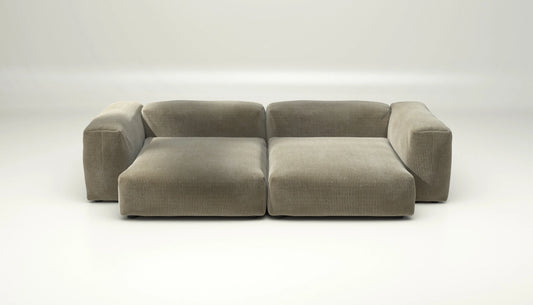 Sofa Set 02 XLarge - Cord Velour - Khaki