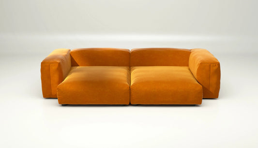 Sofa Set 02 XLarge - Suave - Orange Blaze