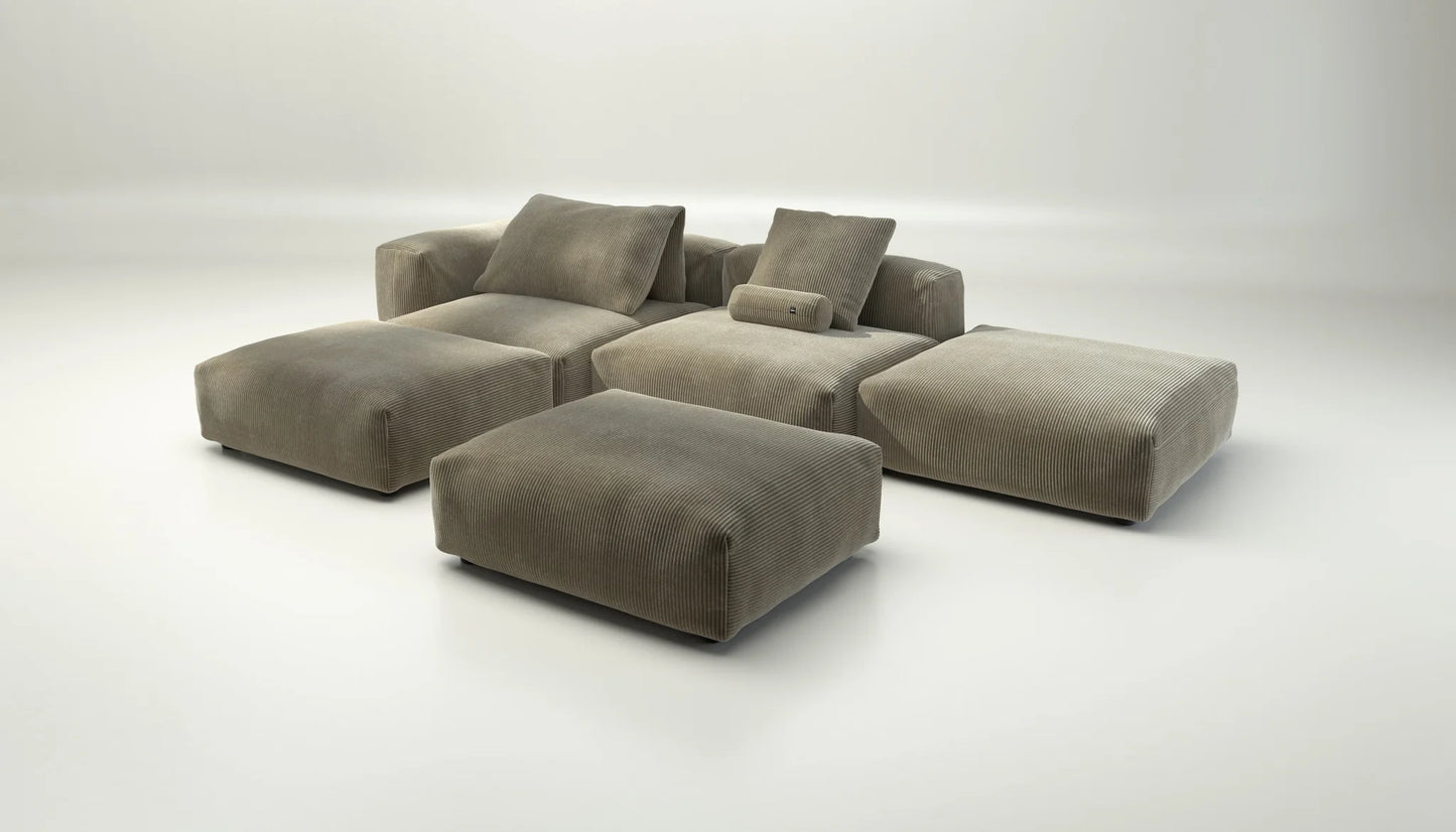 Sofa Set 09 - Cord Velour
