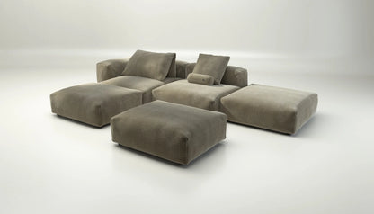 Sofa Set 09 - Cord Velour