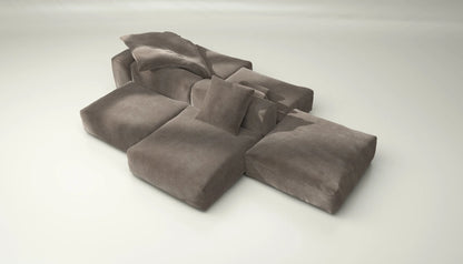 Sofa Set 09 - Cord Velour