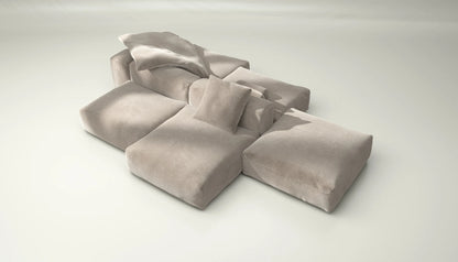 Sofa Set 09 - Cord Velour