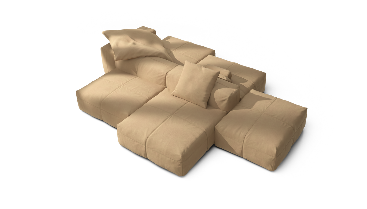Sofa Set 09 - Leather