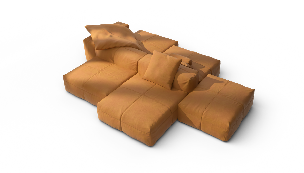 Sofa Set 09 - Leather
