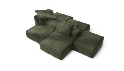 Sofa Set 09 - Leather