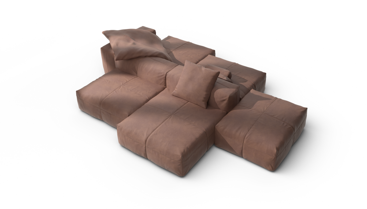 Sofa Set 09 - Leather